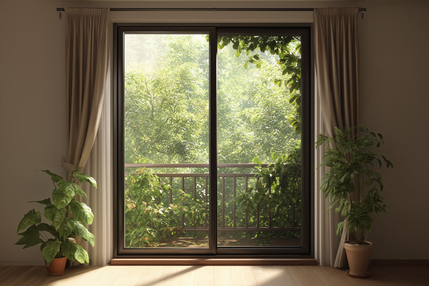 Baie vitrée en aluminium fabriquée en sur-mesure à la Réunion